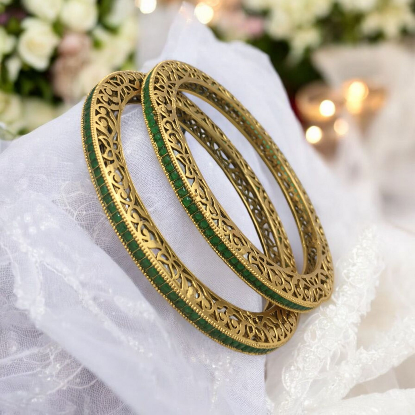 DIVYANKA RAJWADI BRASS BANGLES