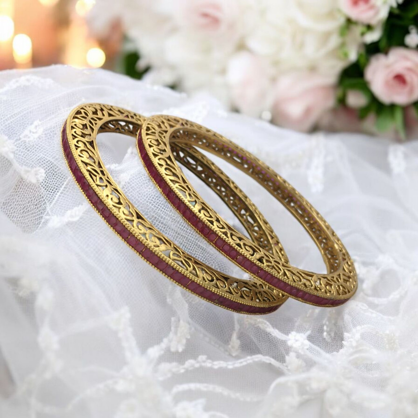 DIVYANKA RAJWADI BRASS BANGLES