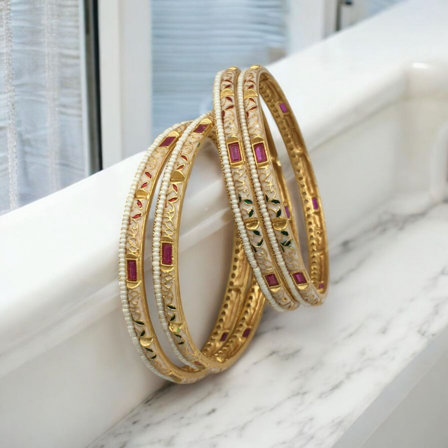 KEERTHIKA RAJWADI BRASS BANGLES