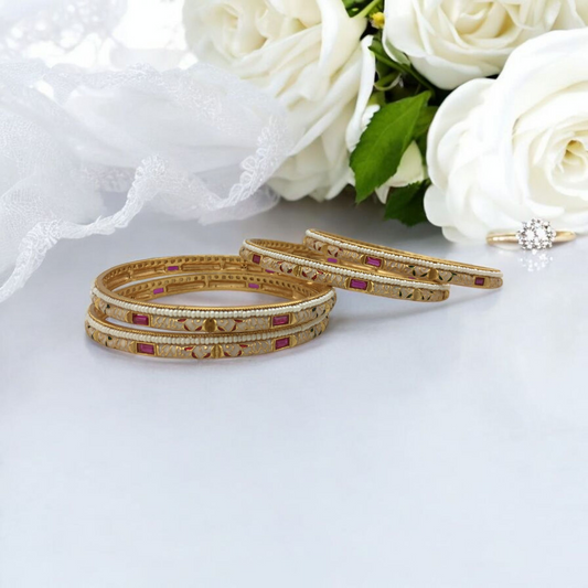 KEERTHIKA RAJWADI BRASS BANGLES