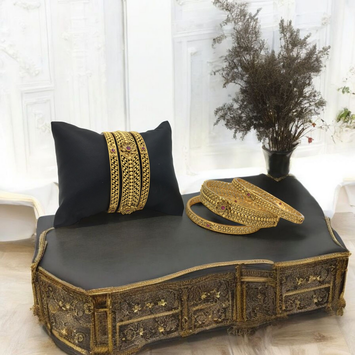 CRESSIDA RAJWADI BRASS BANGLES