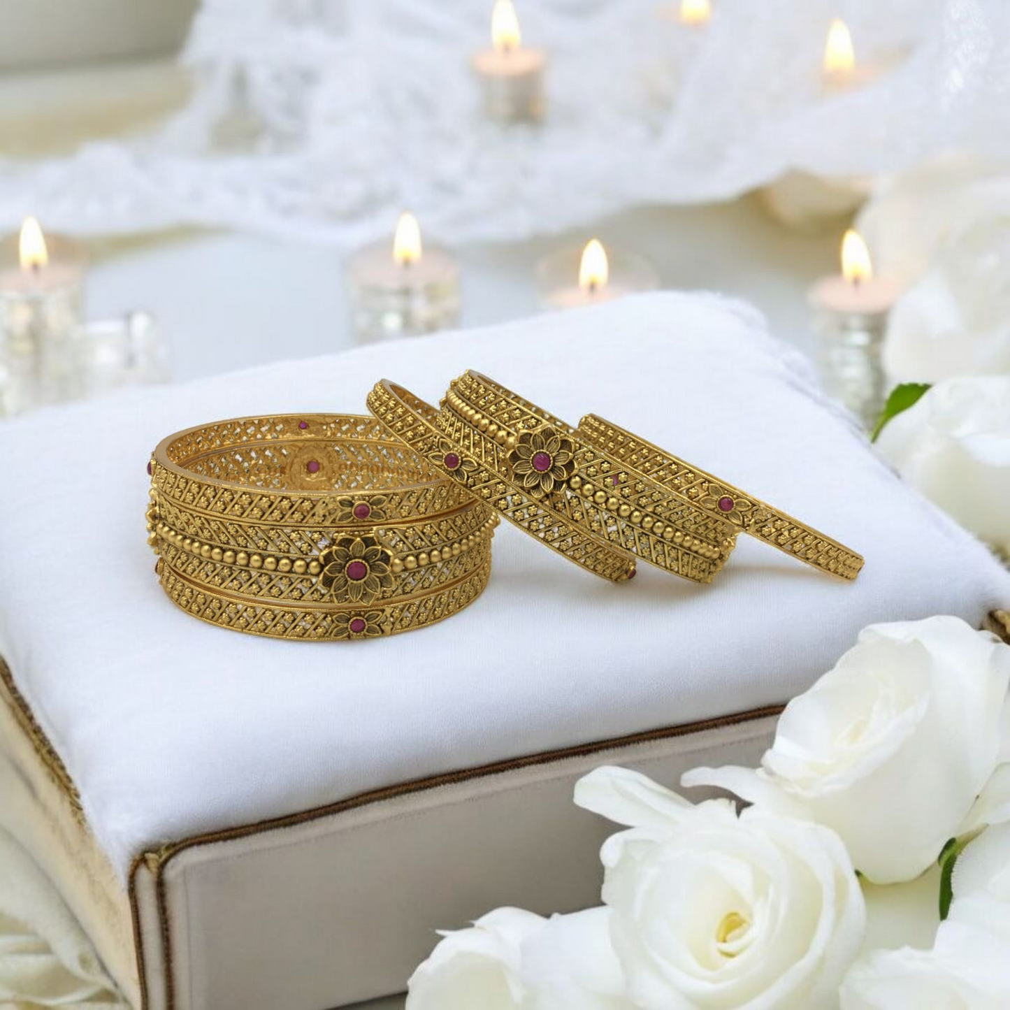 CRESSIDA RAJWADI BRASS BANGLES