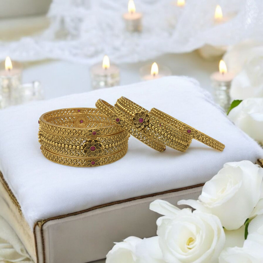 CRESSIDA RAJWADI BRASS BANGLES
