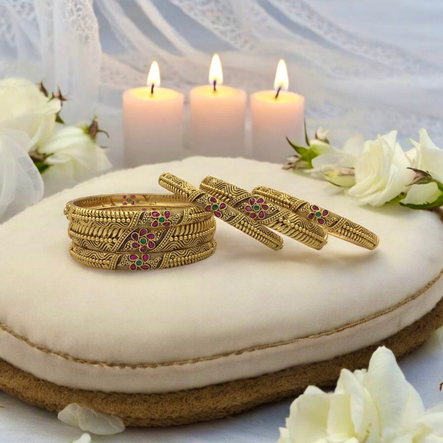 LIORA RAJWADI BRASS BANGLES
