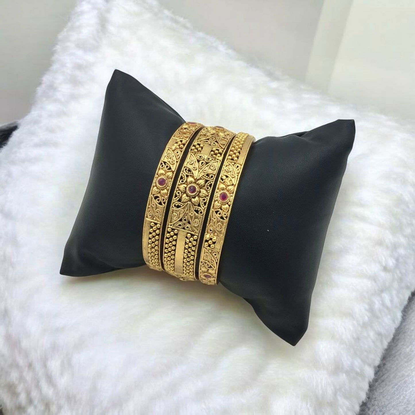 AMRITA RAJWADI BRASS BANGLES