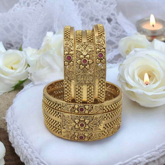 AMRITA RAJWADI BRASS BANGLES