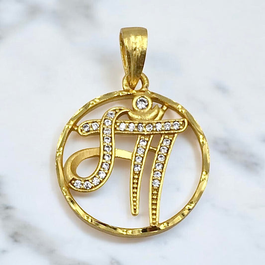 MAA SYMBOL GOLD PLATED PENDANT