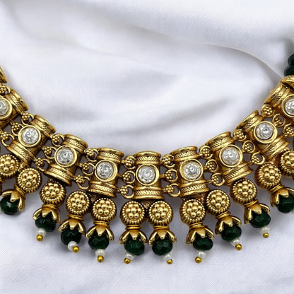 RAJWADI CLASSIC PEARL NECKLACE SET