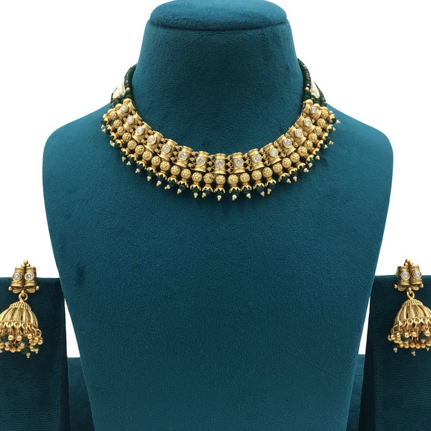 RAJWADI CLASSIC PEARL NECKLACE SET