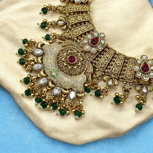 RAJESHWARI RAJWADI NECKLACE SET