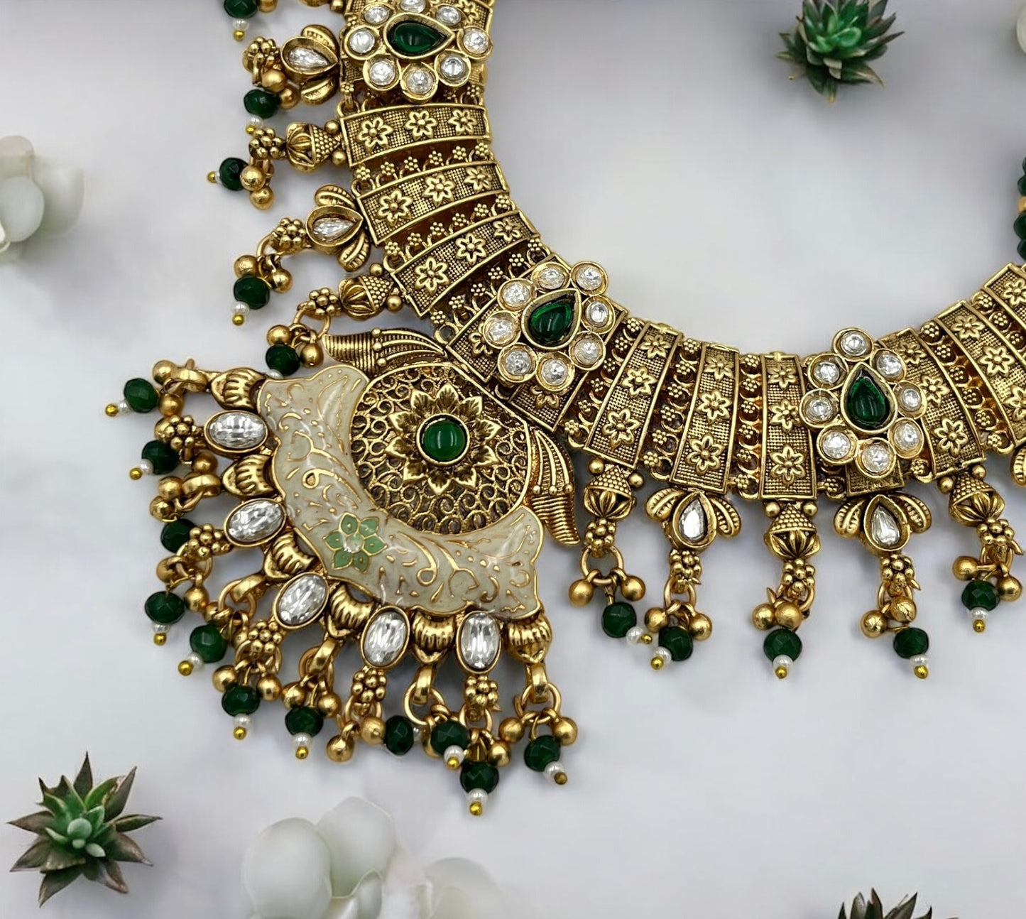 RAJESHWARI RAJWADI NECKLACE SET