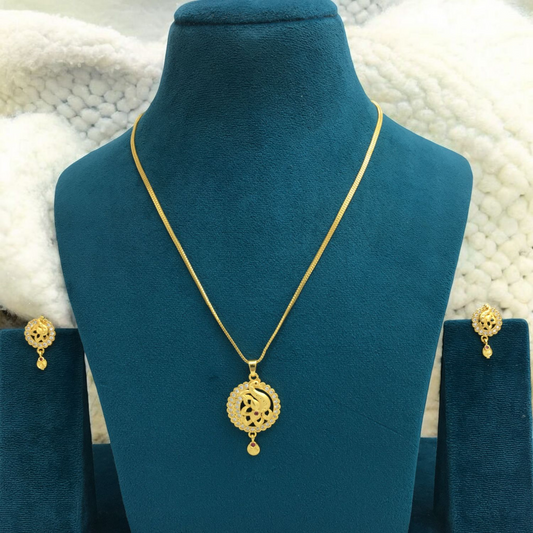 TRIVIDHA MICRO GOLD CHAIN PENDANT