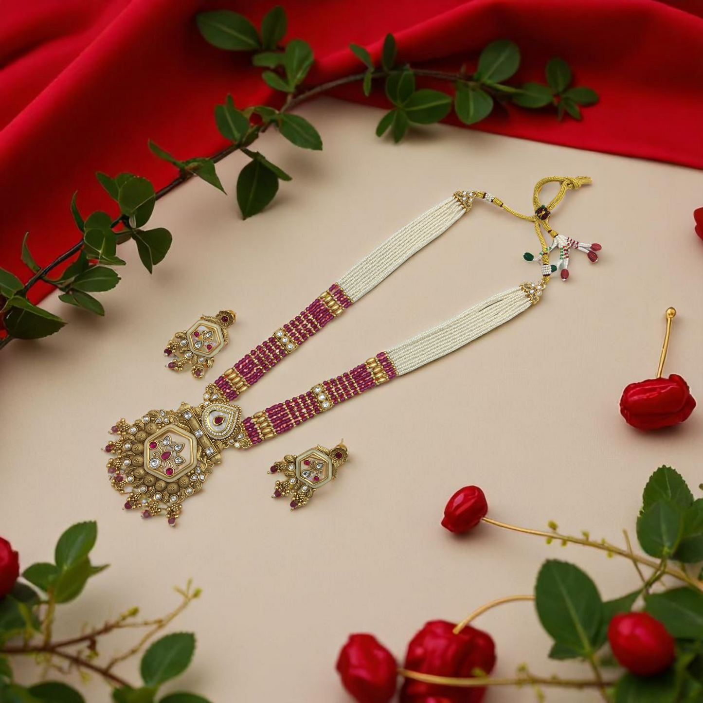 AATIKA BRASS NECKLACE SET