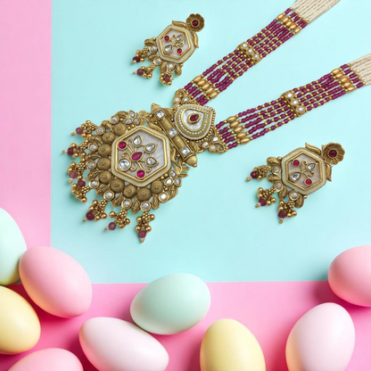 AATIKA BRASS NECKLACE SET
