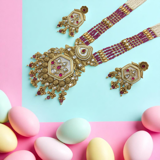 AATIKA BRASS NECKLACE SET
