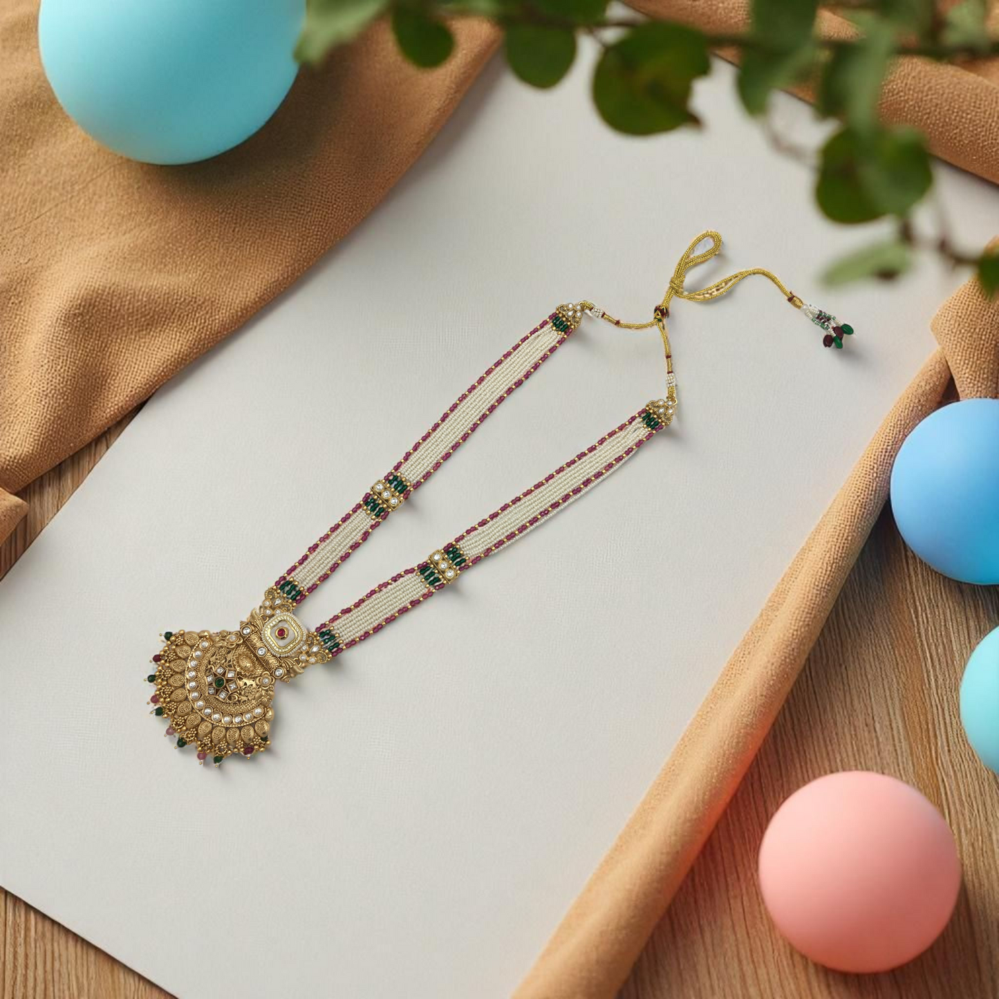 UNNATI BRASS NECKLACE SET