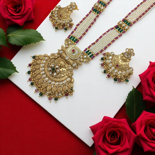 UNNATI BRASS NECKLACE SET