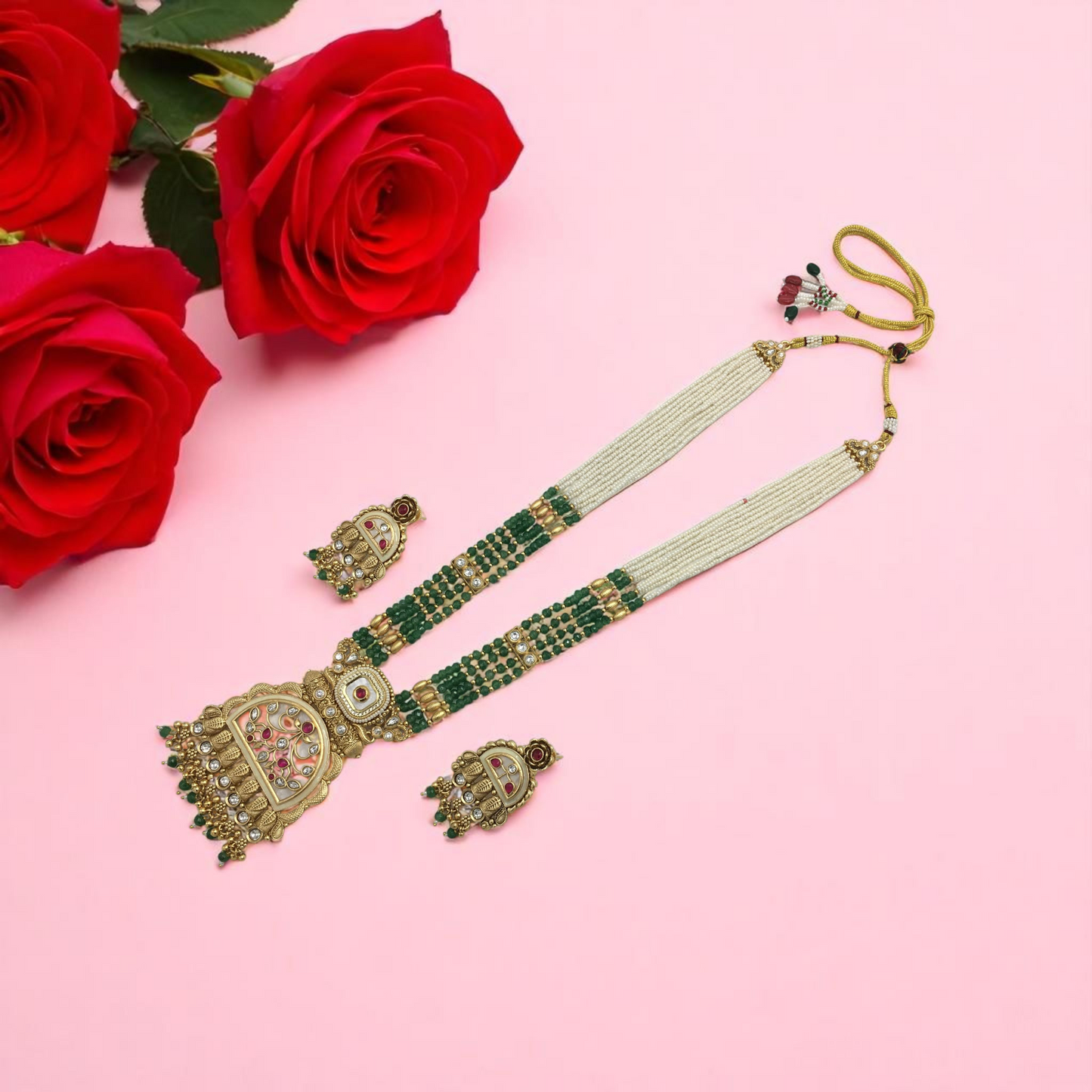 MARYAM BRASS NECKLACE SET