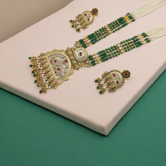 MARYAM BRASS NECKLACE SET