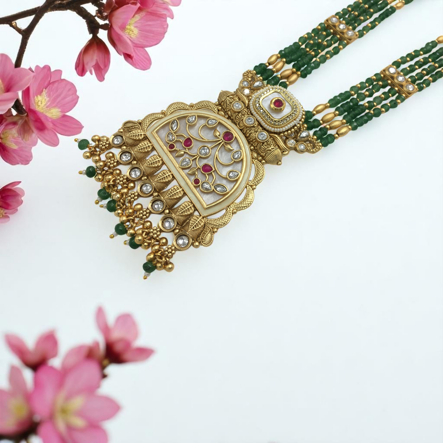 MARYAM BRASS NECKLACE SET