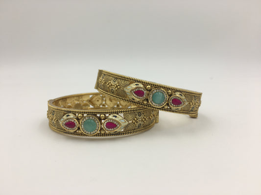 KIYANA SWAROVSKI BRASS BANGLES