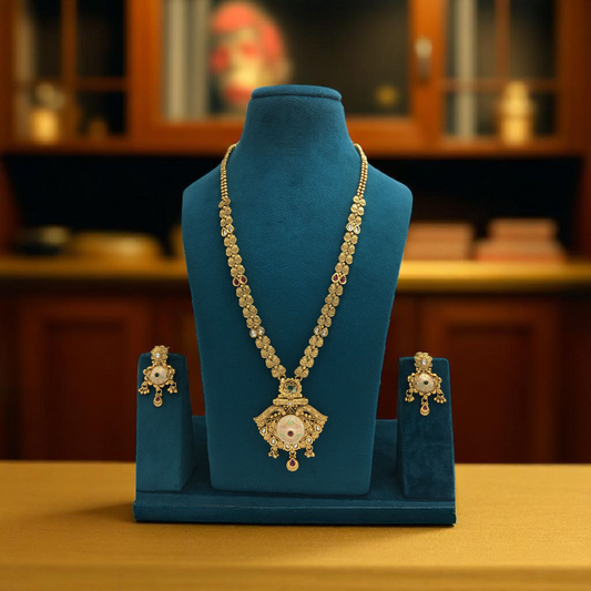 NAVIKA BRASS NECKLACE SET
