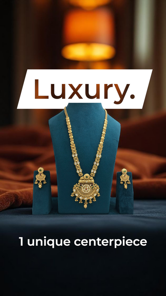 MAULI BRASS NECKLACE SET