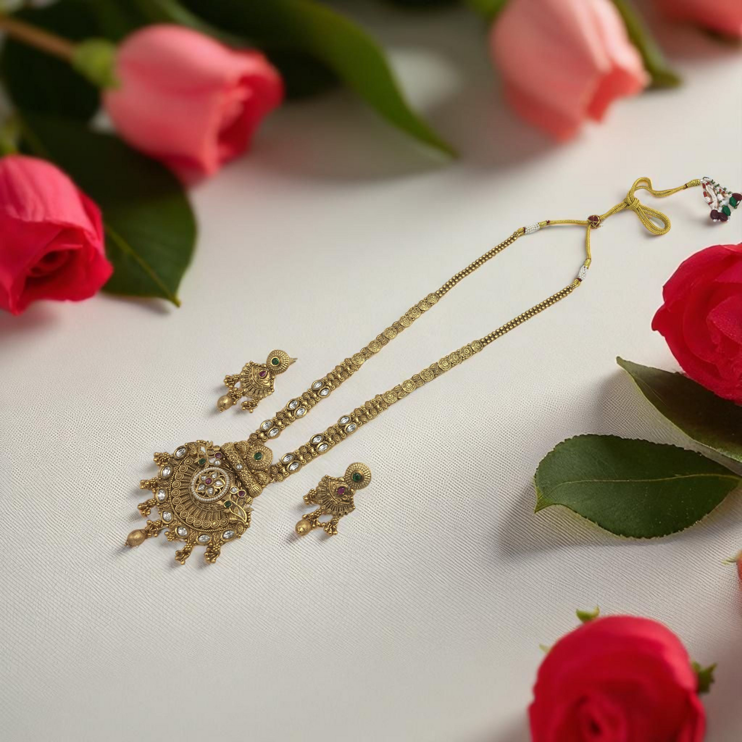 MAULI BRASS NECKLACE SET
