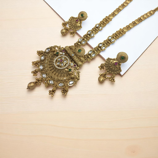 MAULI BRASS NECKLACE SET