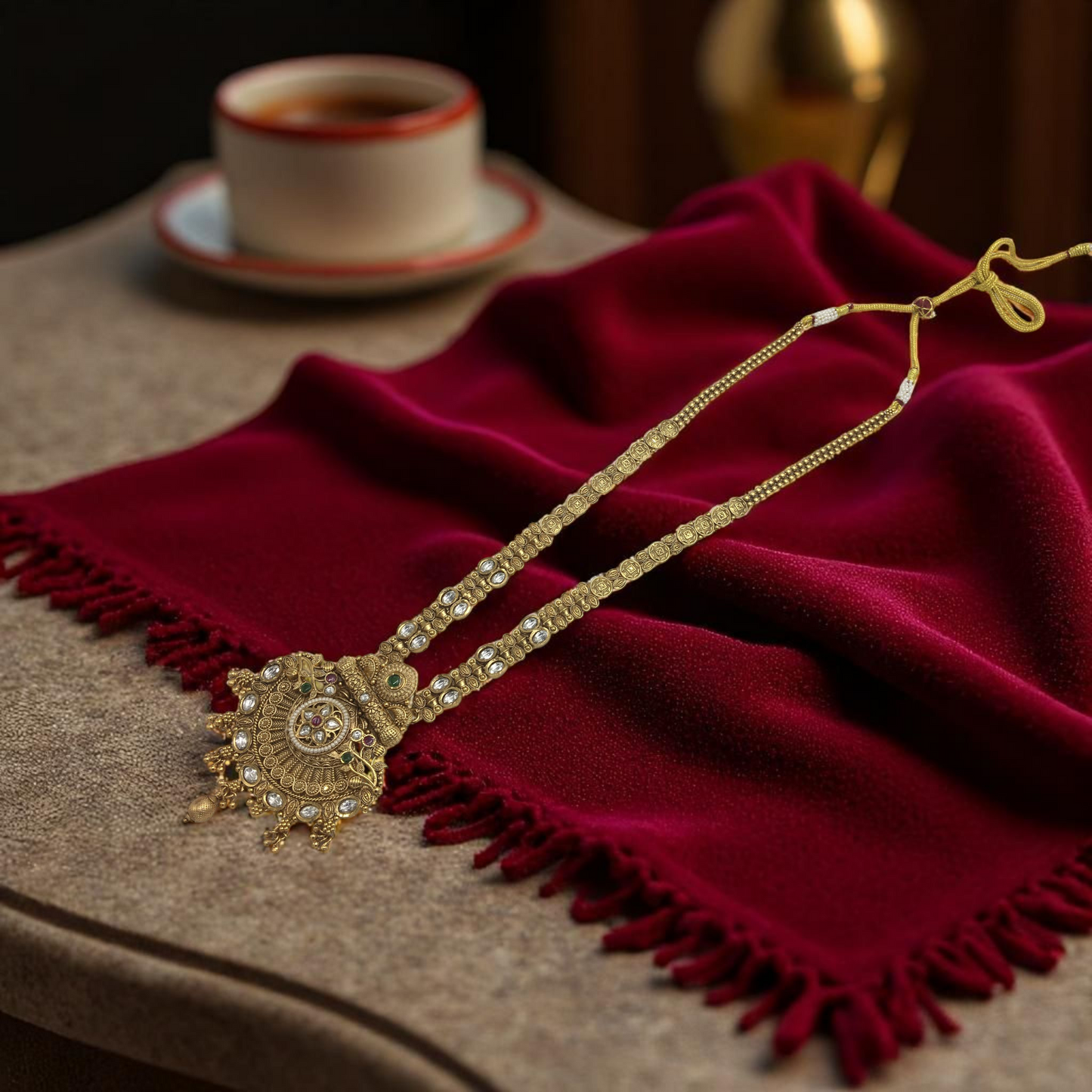 MAULI BRASS NECKLACE SET