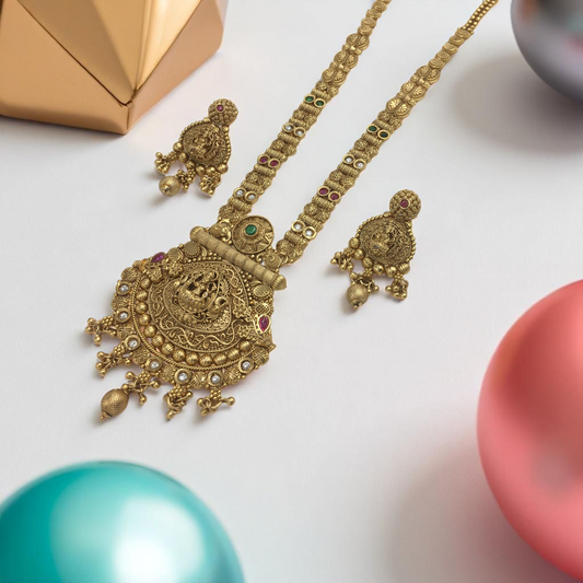 UDVITA BRASS NECKLACE SET