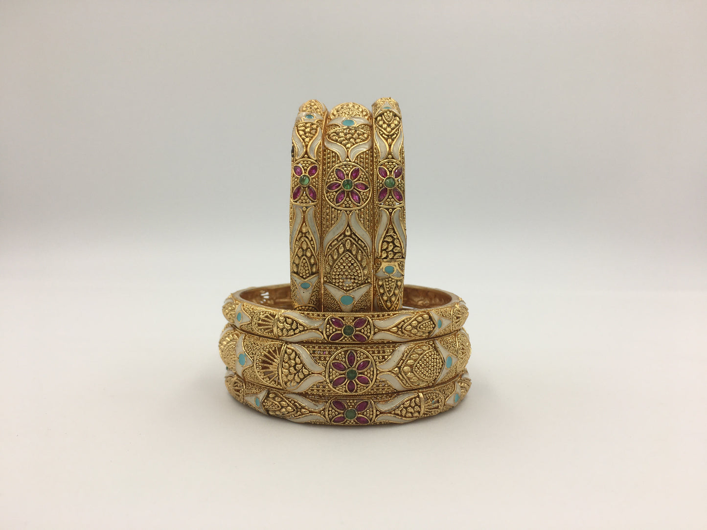 VAMIKA RAJWADI BRASS BANGLES