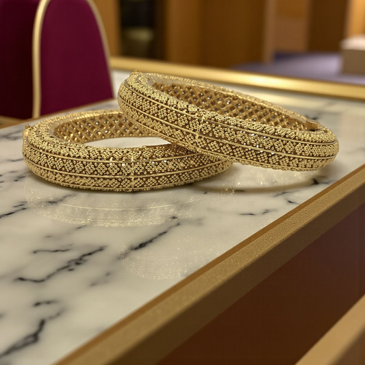 KRISHA RAJWADI BRASS BANGLES