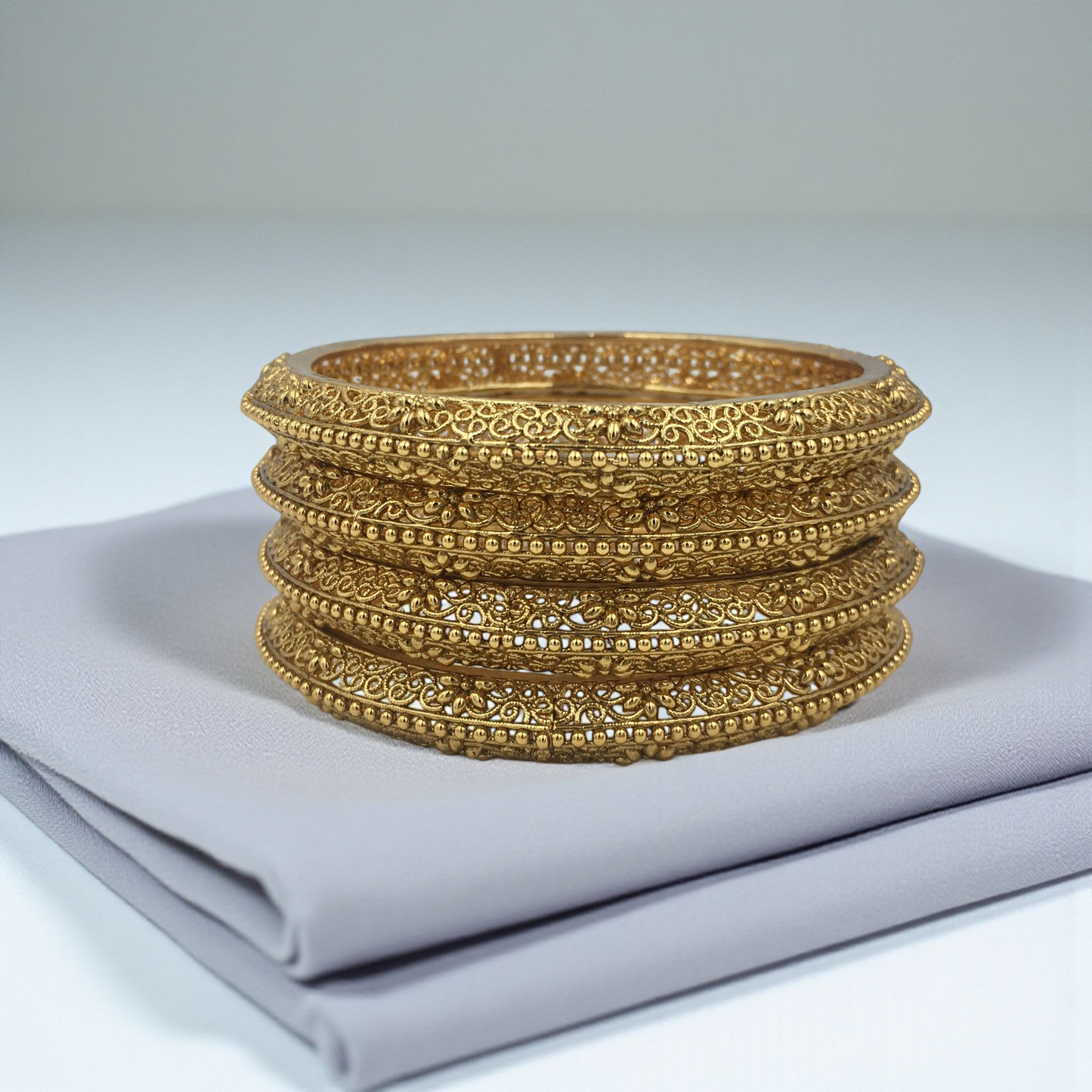 SYADHIKA RAJWADI BRASS BANGLES