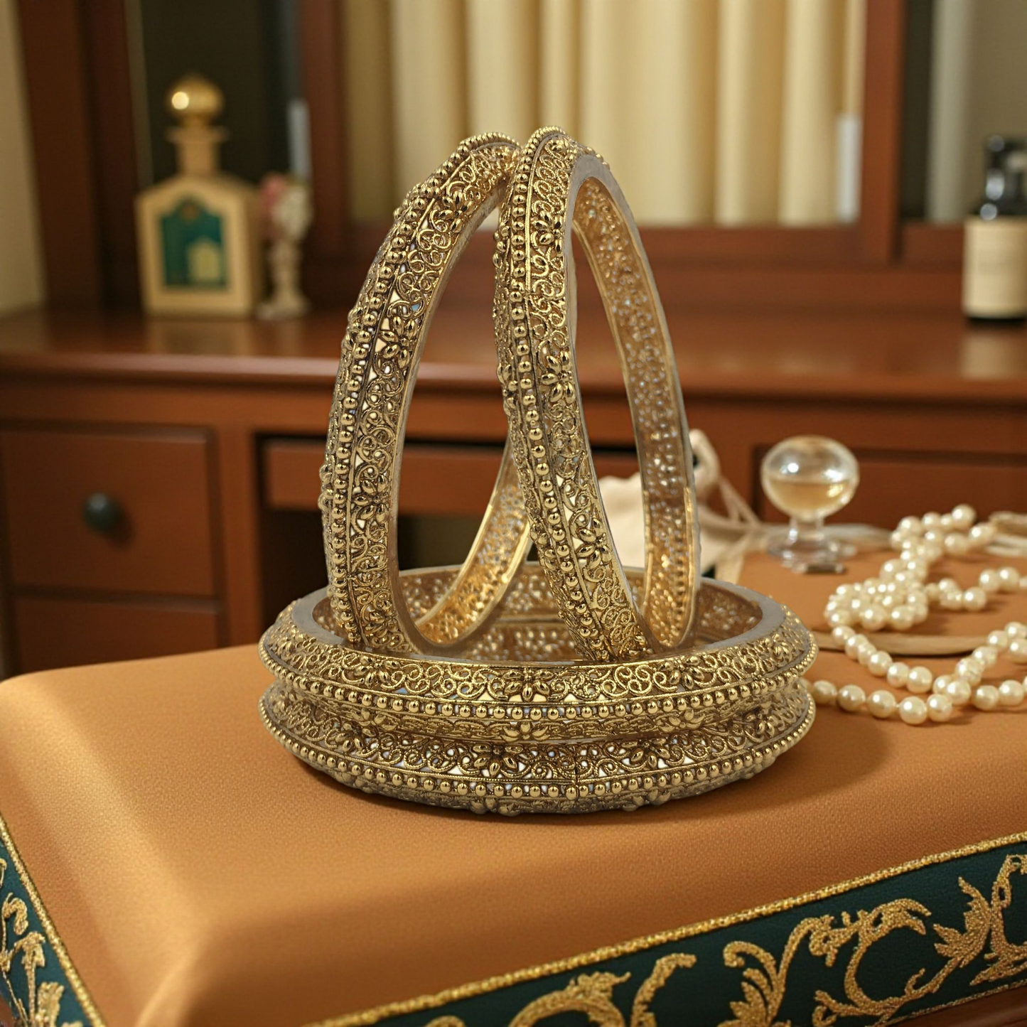 SYADHIKA RAJWADI BRASS BANGLES