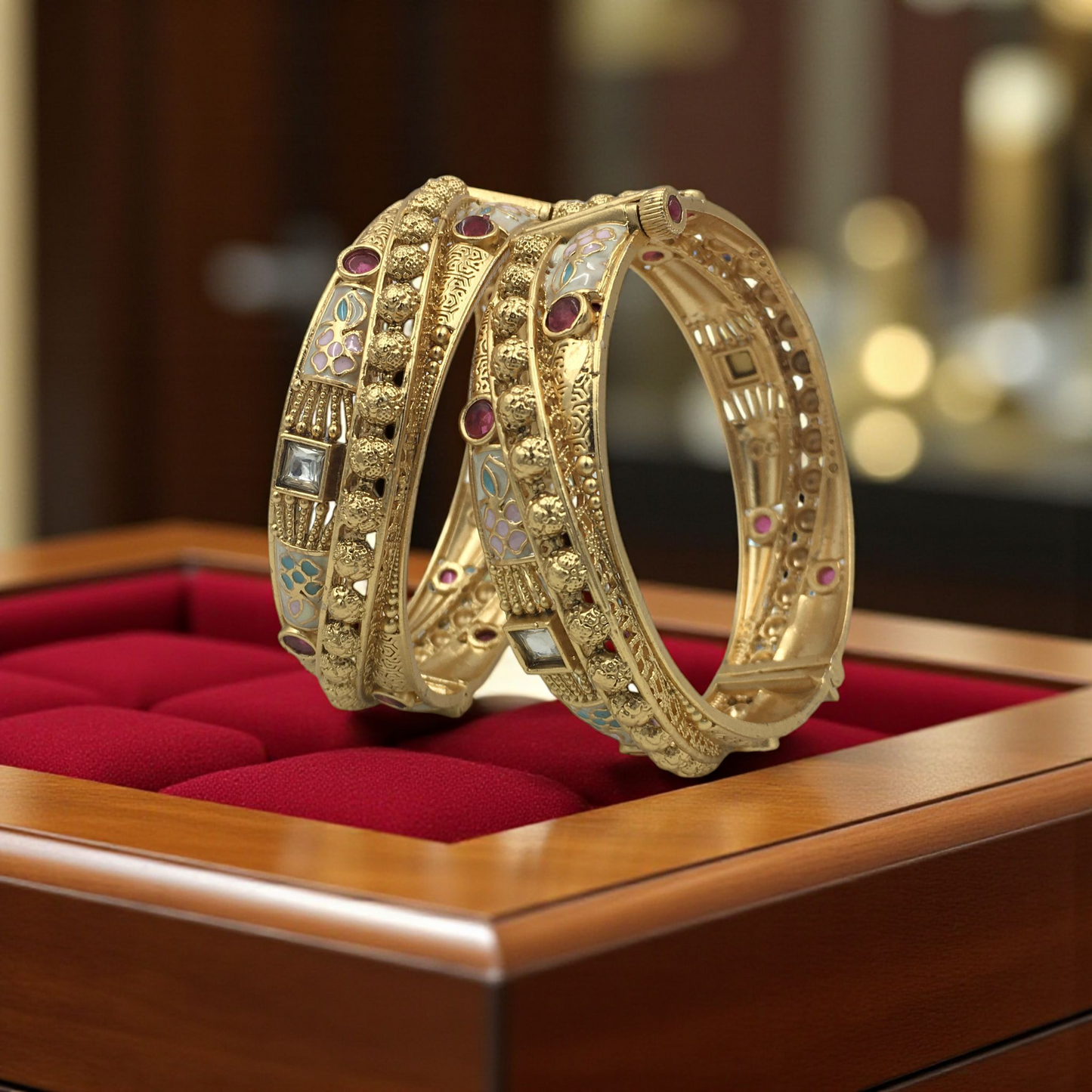 KRITVI RAJWADI BRASS BANGLES