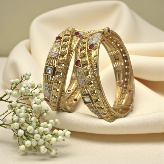 KRITVI RAJWADI BRASS BANGLES