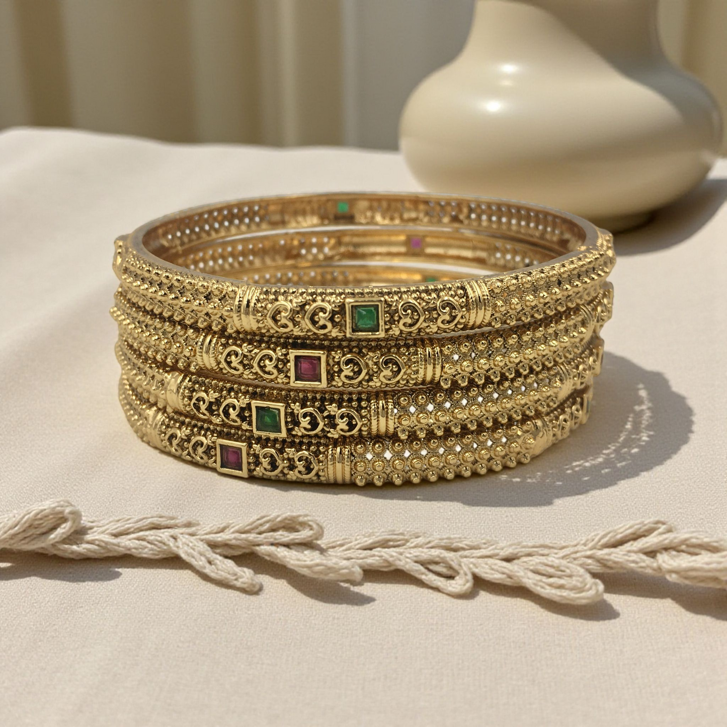 SHOBHITA RAJWADI BRASS BANGLES