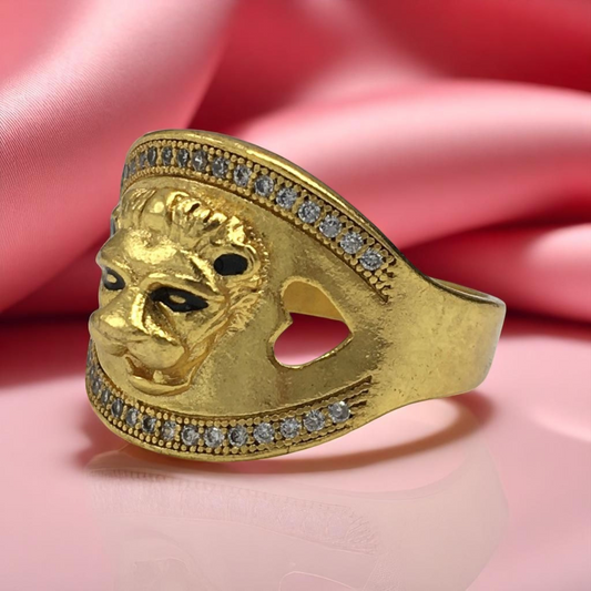 ROVIN AMERICAN DIAMOND MICRO GOLD PLATED RING