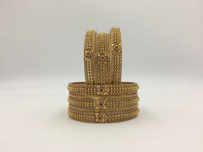 VARNIKA RAJWADI BRASS BANGLES