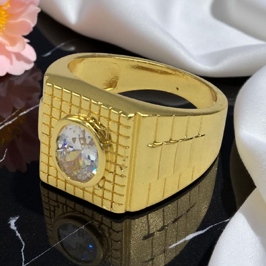 RIHAN DIAMOND MICRO GOLD PLATED RING