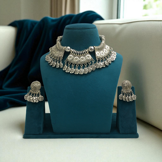 KRISHIKA OXIDIZED SET FOR NAVRATRI GARBA