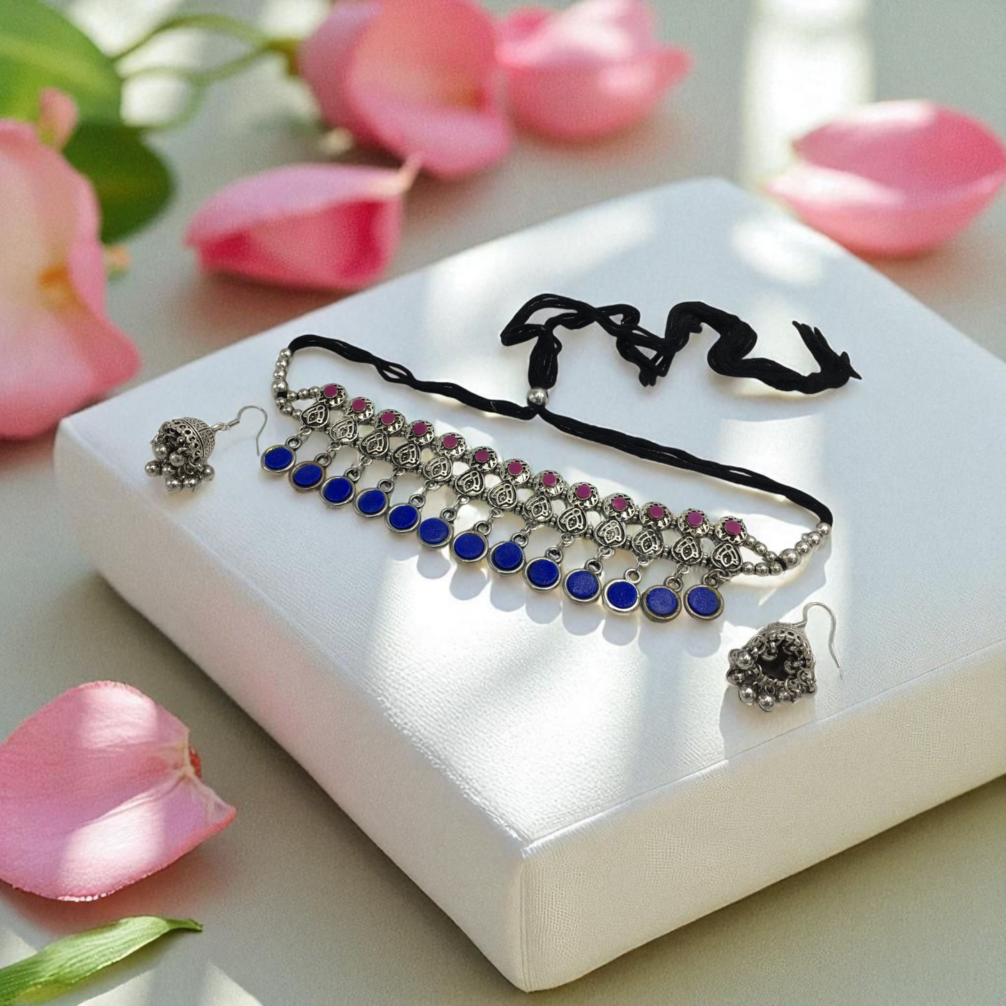 KAVISHA OXIDIZED SET FOR NAVRATRI GARBA