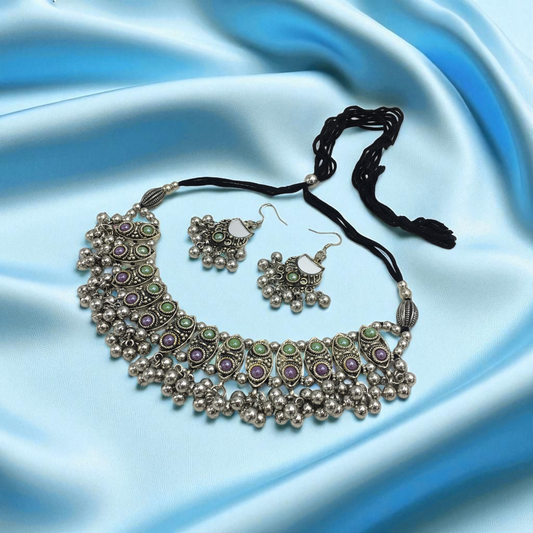 DRISHA OXIDIZED SET FOR NAVRATRI GARBA