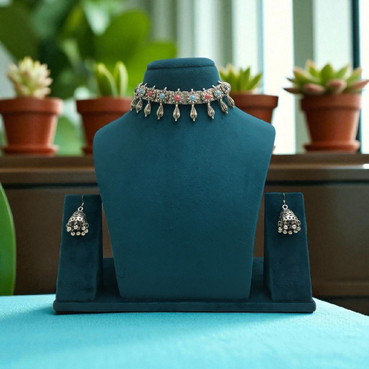 IKSHA OXIDIZED SET FOR NAVRATRI GARBA