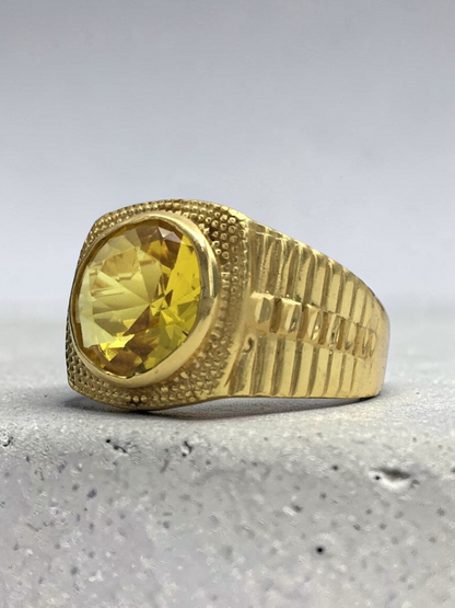 CITRINE ROYAL MEN'S RING