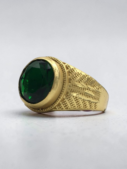 EMERALD MAGESTIC MEN'S RING