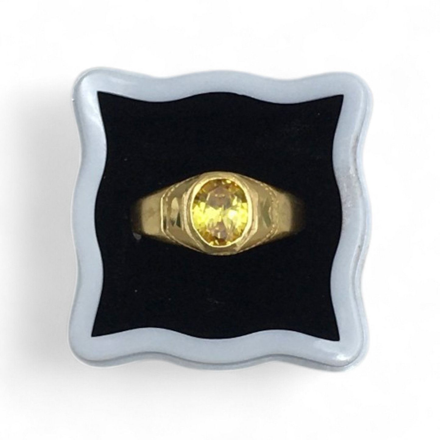 AURMEN GOLDEN AURA SIGNET MEN'S RING