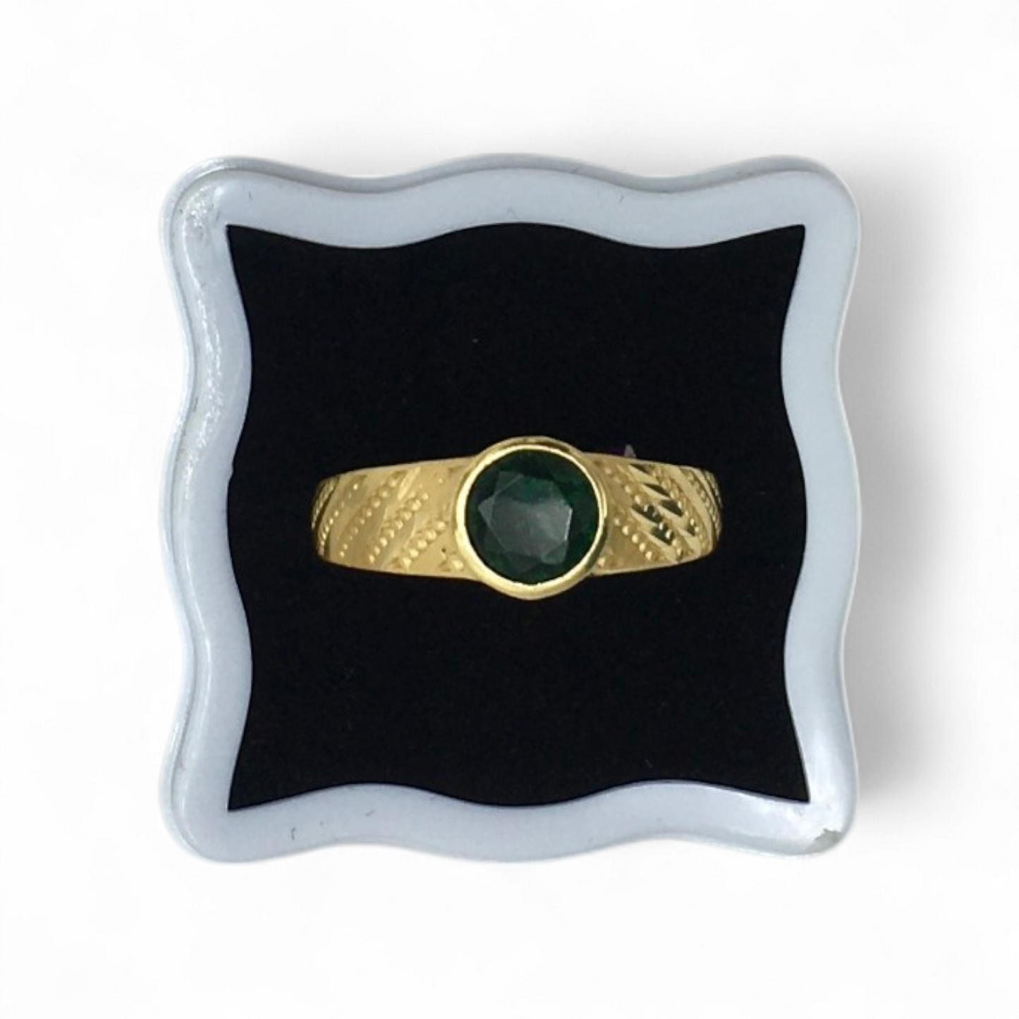 AURMEN EMERALD KING MEN'S RING