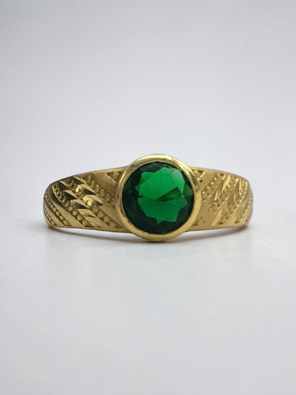 AURMEN EMERALD KING MEN'S RING